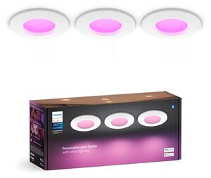 Philips -SADA 3x LED RGBW Stmievateľné kúpeľňové svietidlo Hue SLIM LED/8,3W/230V