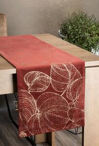 Dekorstudio Elegantný zamatový behúň na stôl BLINK 16 tehlový Rozmer behúňa (šírka x dĺžka): 35x140cm