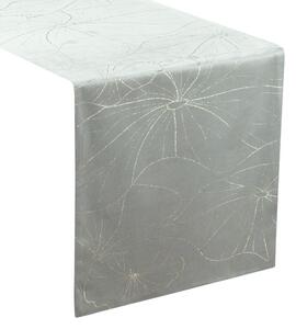 Dekorstudio Elegantný zamatový behúň na stôl BLINK 18 strieborný Rozmer behúňa (šírka x dĺžka): 35x180cm