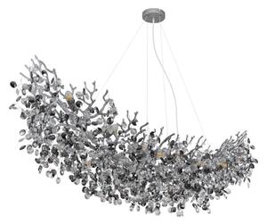 Globo 64138H4S - Luster na lanku QUEENA 16xE14/40W/230V strieborný