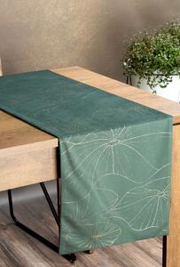 Dekorstudio Elegantný zamatový behúň na stôl BLINK 18 tmavomätový Rozmer behúňa (šírka x dĺžka): 35x180cm