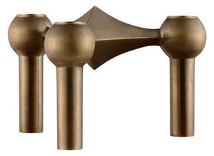 Designový svietnik STOFF Nagel Bronzed Brass