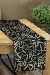 Dekorstudio Elegantný zamatový behúň na stôl BLINK 15 čierny Rozmer behúňa (šírka x dĺžka): 35x180cm