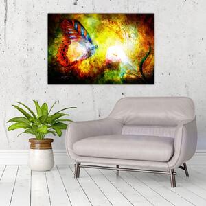 Obraz - Kozmický motýľ (90x60 cm)