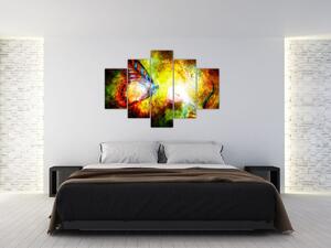 Obraz - Kozmický motýľ (150x105 cm)