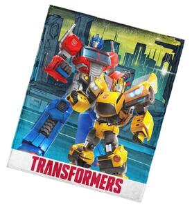 Detská deka Transformers Bumblebee a Optimus Prime 130x160 cm