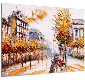 Obraz - Ulica v Paríži (70x50 cm)