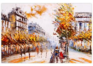 Obraz - Ulica v Paríži (90x60 cm)