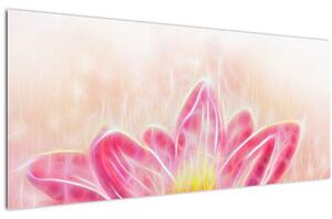 Obraz lotusového kvetu (120x50 cm)