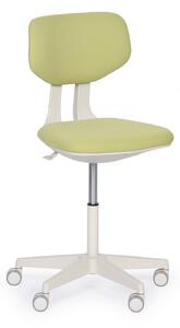 Pracovná stolička BEN, mäkké kolieska, zelená