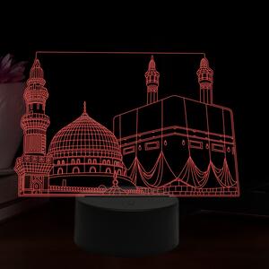 Beling 3D lampa, Makka Medina, 16 farebná,AA3