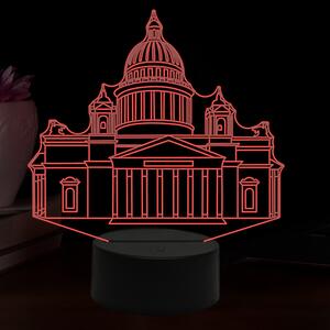 Beling 3D lampa, Chrám sv. Izáka, 16 farebná,AA7