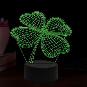 Beling 3D lampa, Štvorlístok, 16 farebná,AA8