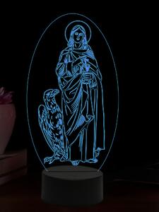 Beling 3D lampa, Apoštol Ján, 16 farebná,AA73