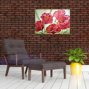 Obraz - Kvety vlčích makov (70x50 cm)