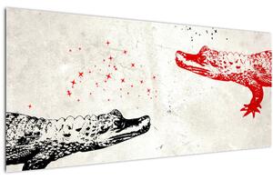 Obraz - Krokodíly (120x50 cm)