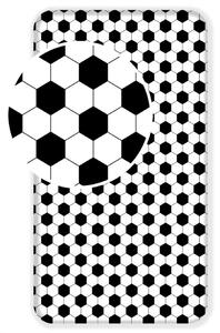 Jerry Fabrics Detské bavlnené prestieradlo Futbal, 90 x 200 cm