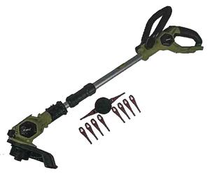 Akumulátorový vyžínač na trávu Baricus / 90 – 115 cm / 70 W / čierna/zelená