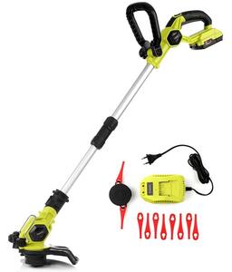 Akumulátorový vyžínač na trávu Baricus / 90 – 115 cm / 70 W / čierna/zelená