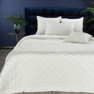Dekorstudio Luxusný zamatový prehoz na posteľ KRISTIN1 v bielej farbe