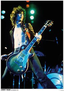 Plagát, Obraz - Led Zeppelin / Jimmy Page - Los Angeles, (59.4 x 84 cm)