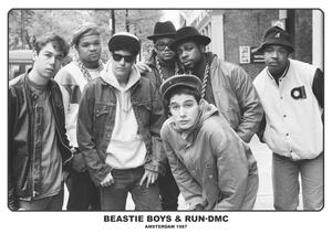 Plagát, Obraz - Beastie Boys / Run Dmc - Amsterdam 1987, (84 x 59.4 cm)