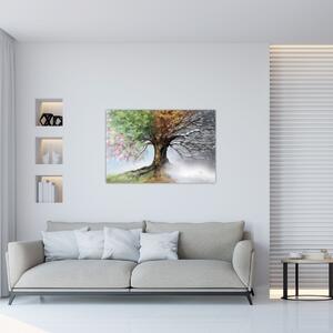 Obraz - Strom štyroch ročných období (90x60 cm)