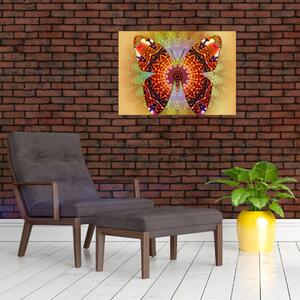 Obraz - Etno motýľ (70x50 cm)