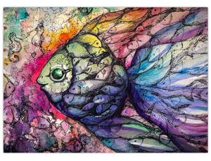 Obraz - Farebná rybička (70x50 cm)