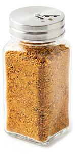 Usporadejto.cz Hranatá korenička s kovovým viečkom, 3 veľkosti sypátka, DUST, 120ml (1ks)