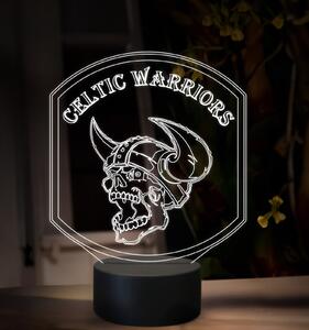 Beling 3D lampa, Logo Celtic Warrior, 16 farebná, ZZ95