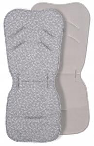 Vulpi Obojstranná podložka do kočíka Velvet Simply Grey