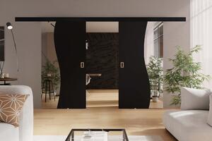 Posuvné dvere FALA DUO | 132 cm Farba: Čierna