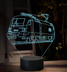 Beling 3D lampa, Elektrický rušeň Siemens ES-64-U2-(1), 16 farebná, SXQ51