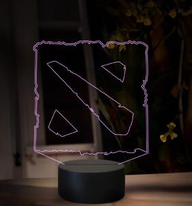 Beling 3D lampa, Game logo dota 2, 16 farebná, JRV3