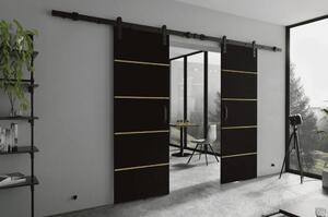 Posuvné dvere LORNI PLUS DUO | 132 cm Farba: Čierna