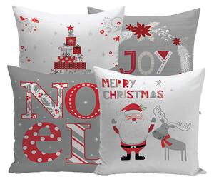 XPOSE® Set obliečok na vankúš NOEL 40x40 cm - set 4ks