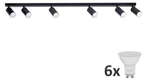 LED Bodové svietidlo ANGIE 6xGU10/6W/230V čierna