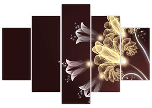 Obraz - Žiarivé kvety (150x105 cm)