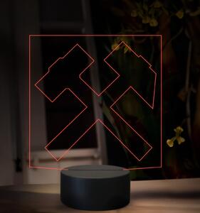 Beling 3D lampa, Banícke logo, 16 farebná, JVR4