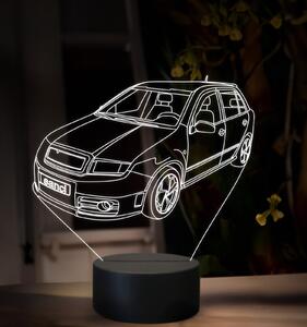 Beling 3D lampa, Škoda Fabia, 16 farebná, SA02
