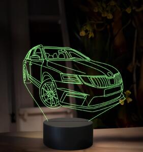 Beling 3D lampa, Škoda Octavia combi RS, 16 farebná, SA03
