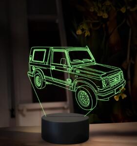 Beling 3D lampa, Suzuki samuraj, 16 farebná, Y07