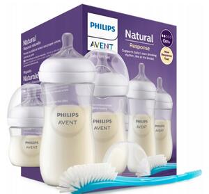 Philips AVENT SCD837/12 Sada 3 fľašiek Natural + kefka