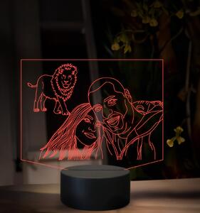 Beling, 3D lampa s fotkou, 16 farebná, VF02