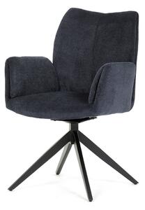 Autronic Otočná JEDÁLENSKÁ A KONFERENČNÁ STOLIČKA - modrá - 62 x 88 x 62 cm