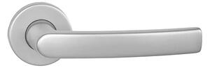 Dverové kovanie MP Mira - R (F1 - Strieborný elox), kľučka-kľučka, Bez spodnej rozety, MP F1 stříbrný elox