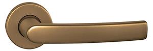 Dverové kovanie MP Mira - R (F4 - Bronz elox), kľučka-kľučka, Bez spodnej rozety, MP F4 Bronz elox