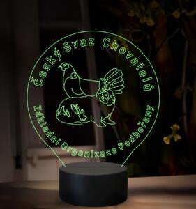 Beling, 3D lampa s fotkou, 16 farebná, VF07