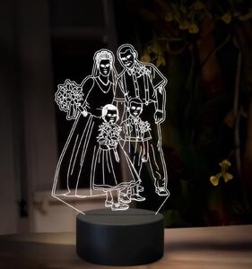 Beling, 3D lampa s fotkou, 16 farebná, VF15
